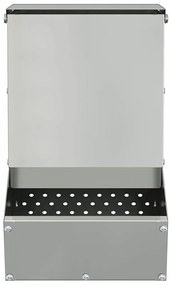 vidaXL Ταΐστρα Χαμστεριών Ασημί 17,5 x 26 x 28,5 εκ