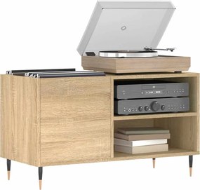 vidaXL Δισκοθήκη Sonoma Δρυς 85 x 38 x 48 εκ. από Επεξεργασμένο Ξύλο