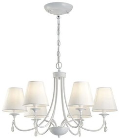 Φωτιστικό Οροφής Patricia 4164200 White Viokef Metal, Fabric