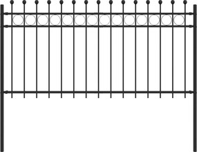 vidaXL Δαχτυλίδι φράχτη Μαύρο 200 x 150 cm