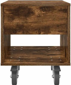 vidaXL Κομοδίνο 2 pcs Καπνιστό Δρύς 40,5 x 40 x 48 εκ.