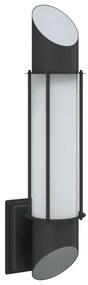 vidaXL Φωτιστικό Τοίχου Εξωτερικού Χώρου Μαύρο από Ανοξείδωτο Ατσάλι
