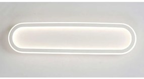 Φωτιστικό Οροφής - Πλαφονιέρα Solo BR20LEDC57WHD 36W Led 57x14x6cm White Aca Μέταλλο