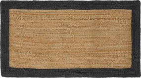 vidaXL Χαλιά χώρου Σκούρο Γκρι 100 x 200 cm Γιούτα