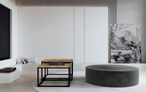 Πουφ Rallou-Anthraki - 73.00Χ73.00Χ27.00cm