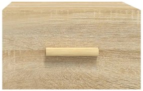 vidaXL Κομοδίνα Επιτοίχια Sonoma Δρυς 35 x 35 x 20 εκ.
