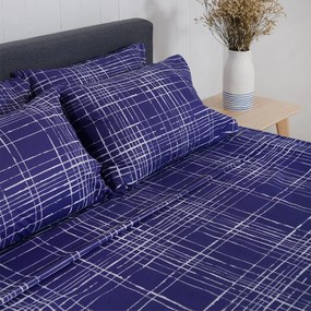 Σεντόνια King Size (Σετ) Naf-Naf Summit 152 Pacific Blue