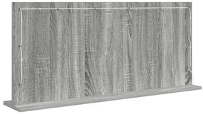 vidaXL Καθρέφτης Vanity με LED Φώτα Γκρι Σομπάνα 100x45x18 εκ