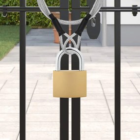 vidaXL Κλειδαριά U με Κλειδιά 2 pcs Ορείχαλκος Σίδερο
