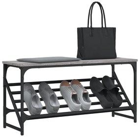 vidaXL Παπουτσοθήκη Γκρι Sonoma 90x30x45 εκ. από Επεξεργασμένο Ξύλο