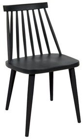 Καρέκλα Lavida Black ΕΜ139,22 43x48x77cm Σετ 4τμχ Metal, Polypropylene