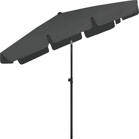 vidaXL Ομπρέλα Θαλάσσης Ανθρακί 200 x 125 εκ.
