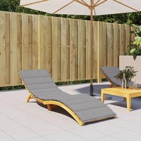 vidaXL Μαξιλάρι Ξαπλώστρας Γκρι 200 x 60 x 3 εκ. από Ύφασμα Oxford
