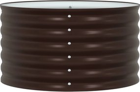 vidaXL Ανεβασμένο Κρεβάτι Καφέ 80 x 80 x 44 cm Ατσάλι