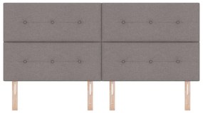 vidaXL Κεφαλάρι με κεφαλάρι Taupe 200 cm ύφασμα