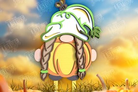 Σετ των 2 Intra απο ξύλο plywood Χρώμα wenge 3mm-4mm πάχος - Fall Garden Stake | Διακόσμηση Κήπου Δίασταση 20x20 cm INTRAFABR-96814411