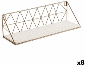 Ράφια Vinthera Moa Χάλυβας Χρυσό 40 x 12 x 12 cm (8 Μονάδες)