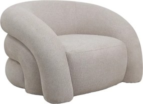 Πολυθρόνα Lexy pakoworld κρεμ ύφασμα 100x89.5x60εκ