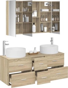 vidaXL Σετ Επίπλων Μπάνιου 4 pcs Sonoma Δρυς