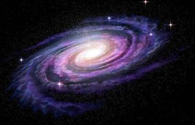 Φωτογραφία Spiral Galaxy in deep spcae, 3D illustration, alex-mit