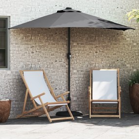 vidaXL Ομπρέλα Κήπου Ανθρακί 294 x 150 x 224 εκ. ύφασμα