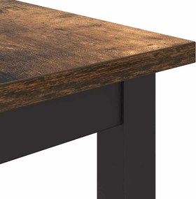 vidaXL τραπέζι Καπνιστό Δρύς 80 x 50 x 76,5 εκ
