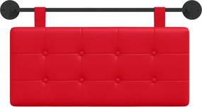 vidaXL Κρεμαστό Κεφαλάρι Κόκκινο 100 x 55 x 5 εκ Τεχνητό Δέρμα