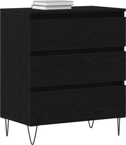 vidaXL Πλαϊνό γραφείο Μαύρη Οξυά 60 x 35 x 70 cm Επεξεργασμένο ξύλο