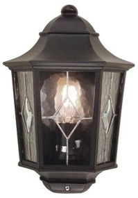 Απλίκα Φωτιστικό Τοίχου E27 60W IP44 Μαύρο Norfolk NR7-2-BLK Elstead Lighting NR7-2-BLK Μαύρο