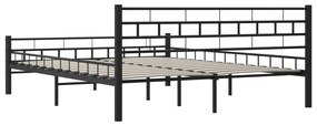vidaXL Πλαίσιο Κρεβατιού Μαύρο 160 x 200 εκ. Ατσάλινο