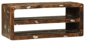 Ντουλάπι TV Πολύχρωμο 80 x 32 x 36 εκ. Μασίφ ανακυκλωμένο ξύλο