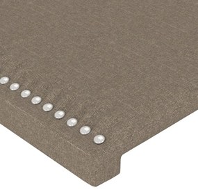 vidaXL Κεφαλάρι Κρεβατιού Μπεζ 200x5x118/128 εκ. Ύφασμα