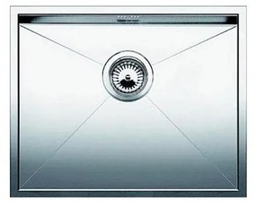 Blanco Zerox 550-U Inox Λείος Νεροχύτης Υποκαθήμενος με 1 Γούρνα 59x44 cm