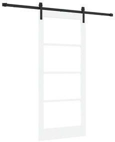 vidaXL Συρόμενη Πόρτα ORKDAL Λευκό 86 x 198.5 cm Μασίφ ξύλο πεύκου