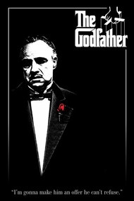 Αφίσα THE GODFATHER - red rose