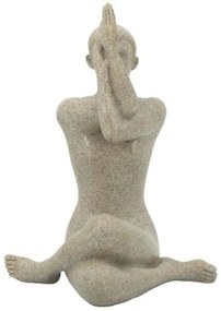 Διακοσμητική Φιγούρα Yoga B5503 17,7x13,5x24,5cm Beige Artekko Ρητίνη
