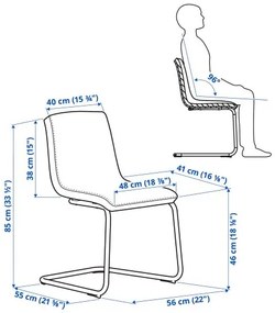 EKEDALEN/LUSTEBO τραπέζι και 6 καρέκλες, 180/240 cm 395.235.07