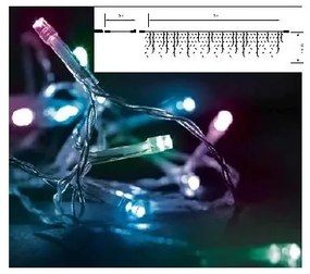 Λαμπάκια Βροχή 144 LED Διάφανο 3m ΙΡ44 Controller Πολύχρωμο Φως 27-00382 Panagoulas 27-00382 Διάφανο