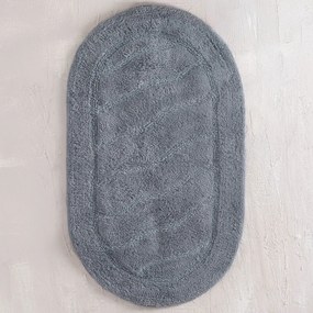 Πατάκι Μπάνιου Οβάλ (50x80) Rythmos Oval Γκρι