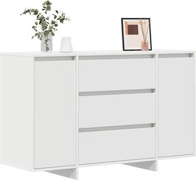 vidaXL Πλαϊνό γραφείο Λευκό 120 x 41 x 75 εκ. Επεξεργασμένο ξύλο