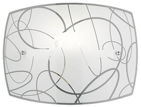 Spirelli Μοντέρνο Φωτιστικό Τοίχου με Ντουί E27 σε Λευκό Χρώμα Πλάτους 30cm Trio Lighting 204400101