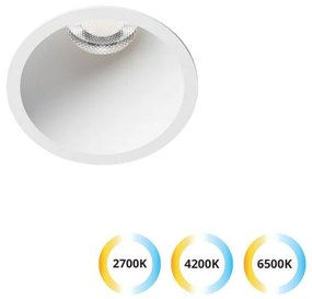 Φωτιστικό Χωνευτό Viokef Dylan 4331500 2700K / 4200K / 6500K with CCT switch Λευκό Ματ