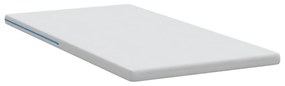 vidaXL Στρώματα Λευκό 90 x 190 cm 100% ύφασμα πολυεστέρα με τζακάρ