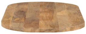 vidaXL Επιφάνεια Τραπεζιού Οβάλ 120x60x3,8 εκ. Μασίφ Ξύλο Μάνγκο