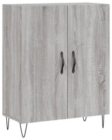 vidaXL Ντουλάπι Γκρι Sonoma 69,5 x 34 x 180 εκ. Επεξεργασμένο Ξύλο
