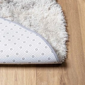 vidaXL Χαλί Shaggy με Ψηλό Πέλος NAVARRA Ασημί Γκρι 240x240 εκ.