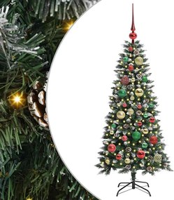 vidaXL Τεχνητό Χριστουγεννιάτικο Δέντρο με 150 LED Πράσινο 120 cm