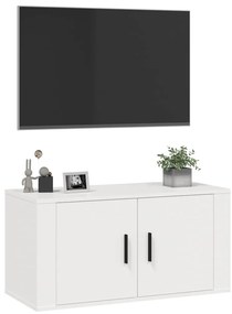 vidaXL Έπιπλο Τηλεόρασης Επιτοίχιο Λευκό 80x34,5x40 εκ.