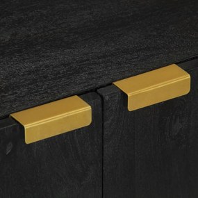 vidaXL Μπουφές Μαύρος 60x33x75 εκ. από Επεξεργασμένο Ξύλο