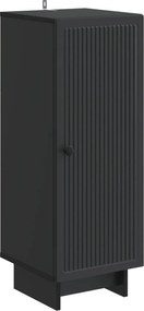 vidaXL Πλαϊνό γραφείο Μαύρο 33 x 34,5 x 90 εκ Επεξεργασμένο Ξύλο